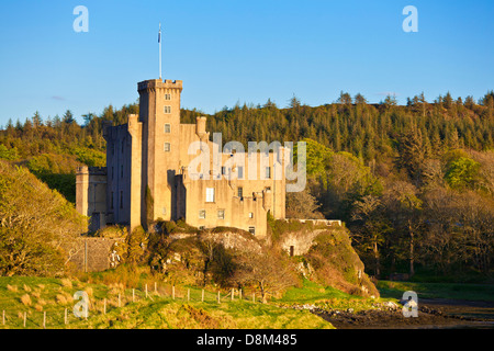 Dunvegan Castle exterior and gardens Isle of Skye Highlands and Islands Scotland UK GB EU Europe Stock Photo