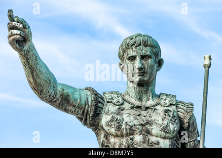 Statue Of Augustus Caesar, Rome, Italy Stock Photo