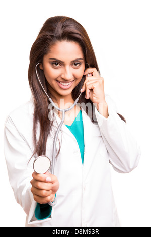 Beautiful ethnic doctor  Stock Photo