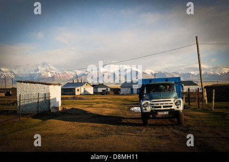 Life in Sary Tash, Kyrgyzstan Stock Photo