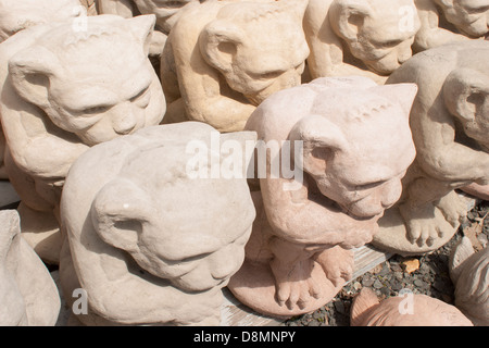 Whimsical Garden Art Decoration - Cat Wearing A Nautical Outfit Stock ...