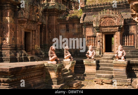 Banteay Srei Temple Angkor Wat, Cambodia Stock Photo