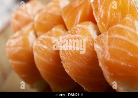 Philadelphia classic. Japanese sushi Stock Photo