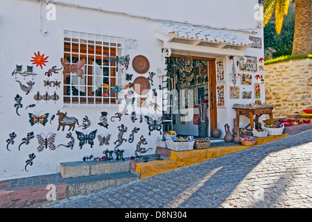 Ceramics Gift Shop in Sagunto Valencia Stock Photo