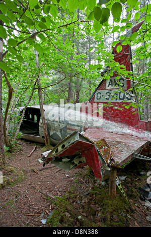 1957 DC-3 plane crash. Gustavus. Glacier Bay. Alaska. USA