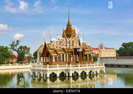 Aisawan-Dhipaya-Asana Pavilion, Bang Pa-In Summer Palace, Ayutthaya, Thailand Stock Photo