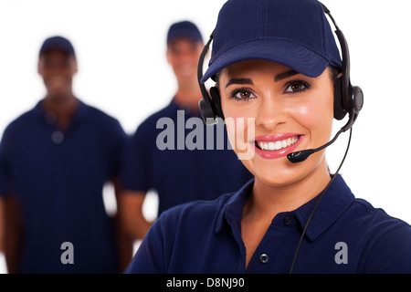 technical support call center operator and team Stock Photo