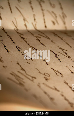 old love handwritten letter (selective focus) Stock Photo