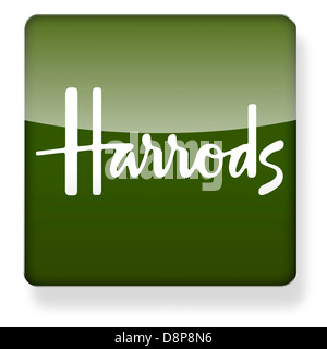 Harrods logo as an app icon. Clipping path included Stock Photo - Alamy