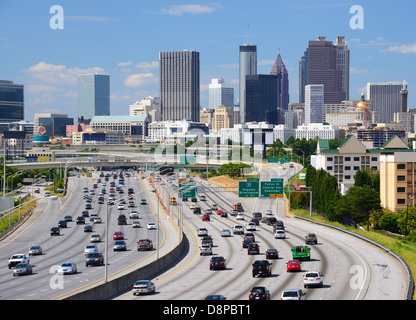 Skyline of downtown Atlanta, Georgia. Stock Photo