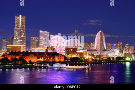 Skyline of Yokohama, Japan. Stock Photo