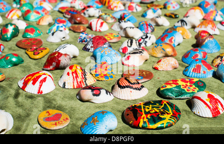 Set Colorful Natural Sea Clam Shells Burlap Canvas Stock Photo by  ©PixelsAway 209954194