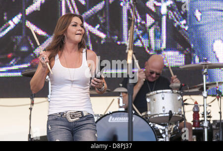 Stockton, California, USA. 1st June 2013.  2004 Grammy Award-winner Gretchen Wilson performs during the KATM Listener Appreciation Concert at Weber Point in Stockton CA. (Credit Image: Credit:  Marty Bicek/ZUMAPRESS.com/Alamy Live News) Stock Photo