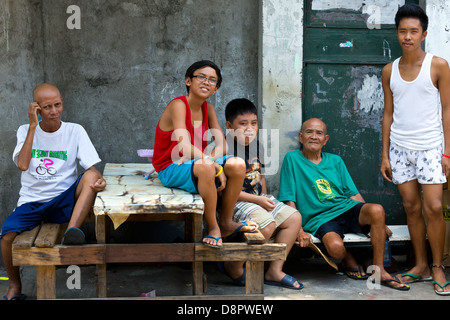 Everyday Life in the Streets of Manila, Philippines Stock Photo