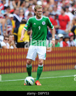 Andre Schürrle of Germany during the international friendly soccer match between USA and Germany at Robert F. Kennedy memorial stadium in Washington (District of Columbia), USA, 02 June 2013. Photo: Thomas Eisenhuth/dpa Stock Photo