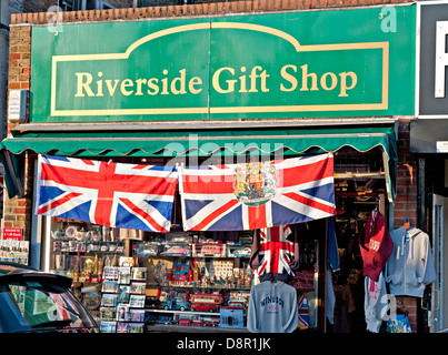 Riverside gift shop in Windsor, Berkshire, UK Stock Photo