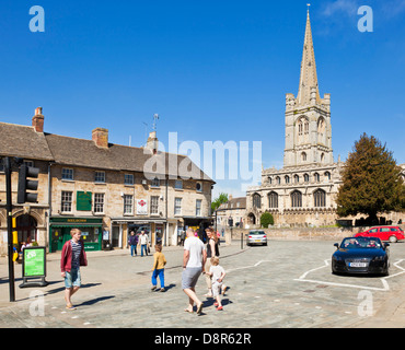 All Saints' Church in Red lion square Stamford town centre Lincolnshire England UK GB EU Europe Stock Photo