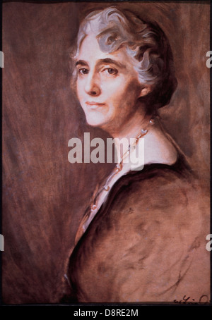 Lou Henry Hoover, First Lady and Wife of U.S. President Herbert Hoover, Official White House Portrait, by Philip de Laslo, 1932 Stock Photo