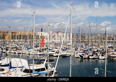Olympic Port Marina at Barcelona. Catalonia. Spain. Stock Photo