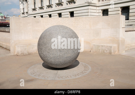 The Memorial to the victims of the Bali bombing (Kuta Beach,12th October 2002), Horse Guards Road, London, UK Stock Photo