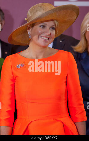 Wiesbaden, Germany. 3rd June 2013. Queen Maxima of the Netherlands at the first Day of their visit to Germany of a two day visit with a dutch economic delegation, Wiesbaden 03-06-2013 Photo: Albert Nieboer-RPE/dpa/Alamy Live News Stock Photo