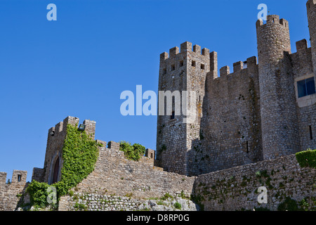 Obidos Castle in Obidos in the Leiria district of Portugal Stock Photo