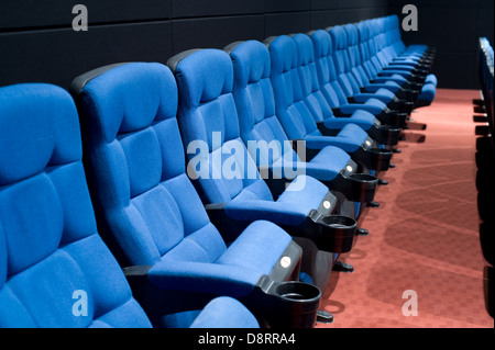 row of seats in cinema Stock Photo