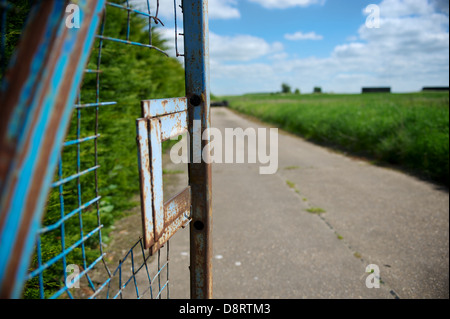 Gate way to open road. Stock Photo