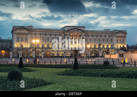 Buckingham Palace at night,London,England, Stock Photo