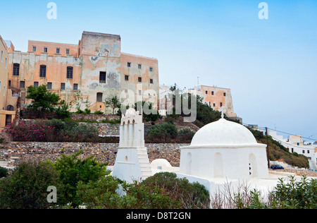 Naxos island at the Cyclades of the Aegean sea in Greece Stock Photo