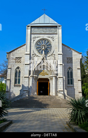 Roman-catholic church in Yalta Stock Photo