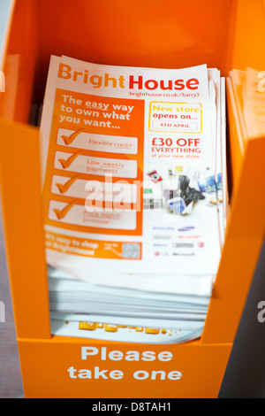 A bright house store, which offers weekly payment finance for household goods, Barry, Cardiff, Wales, UK Stock Photo
