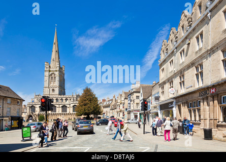 All Saints' Church in Red lion square Stamford town centre Lincolnshire England UK GB EU Europe Stock Photo