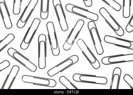 paperclips isolated on white background Stock Photo