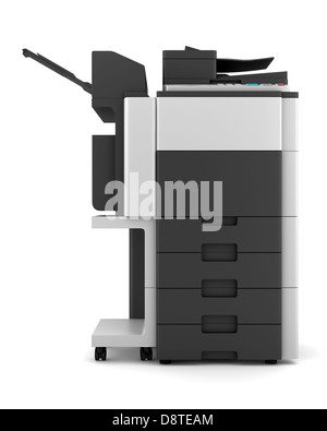 modern office multifunction printer isolated Stock Photo