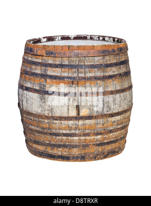 Old wooden barrel Stock Photo