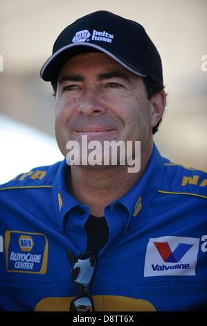 June 1, 2013 - Englishtown, New Jersey, U.S - June 01, 2013: Funny Car driver Ron Capps looks on during the Toyota Summernationals at Raceway Park in Englishtown, New Jersey. Stock Photo