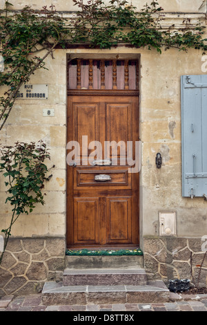 A typical French front door Stock Photo