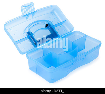blue tool box Stock Photo