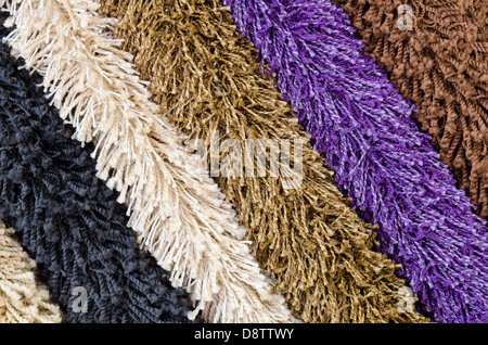 shaggy carpet samples Stock Photo