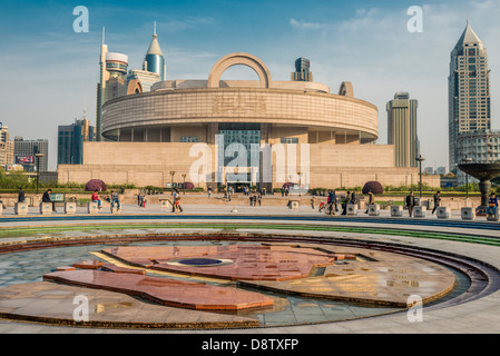 Shanghai, China - April 7, 2013: Shanghai museum on people square at the city of Shanghai in China on april 7th, 2013 Stock Photo