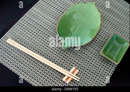 Japanese place setting Stock Photo