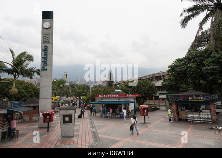 Poblado metro station, Medellin, Colombia Stock Photo