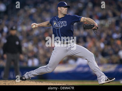 Detroit Tigers' Kyle Funkhouser (36) delivers a pitch during the