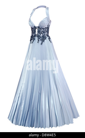 evening dress with pleated skirt Stock Photo