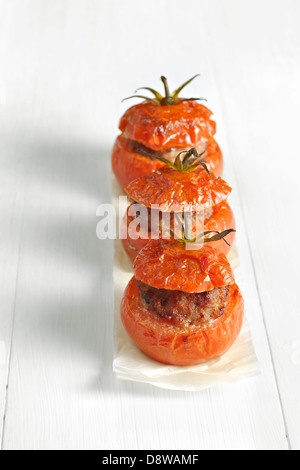 Provençal-style stuffed tomatoes Stock Photo