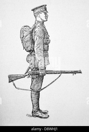 Illustration of a First World War soldier Stock Photo