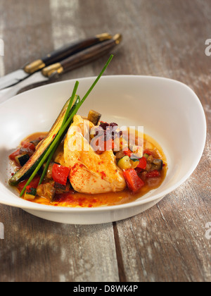 Chicken ratatouille Stock Photo