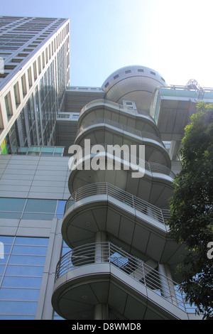 Fuji TV Headquarters, Odaiba, Tokyo, Japan Stock Photo