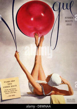 Vintage Vogue magazine cover Stock Photo